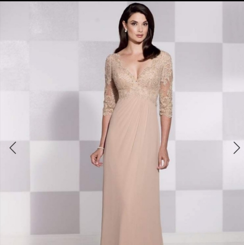 Cameron Blake MOB dress, roman pink, elegant